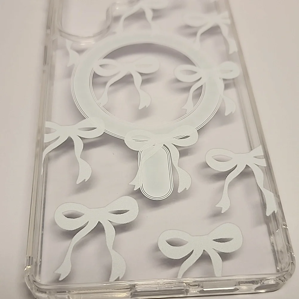 Brand new Samsung S25 Ultra Pink Bow Silicone Phone case